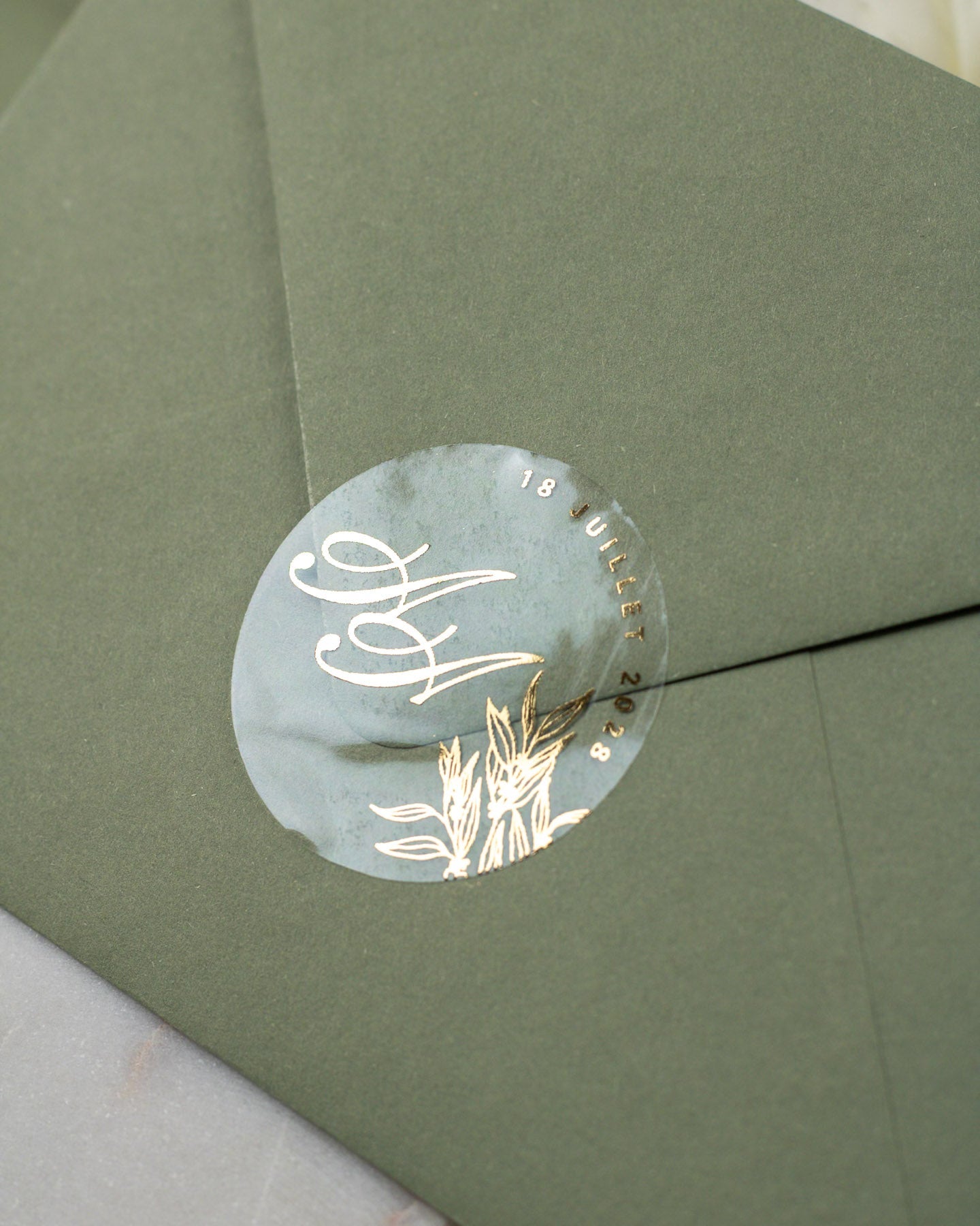 Eva - Sticker (lot de 15) - Stickers étiquettes - 4 cm - Lot de 15 - Luxe Carterie Studio