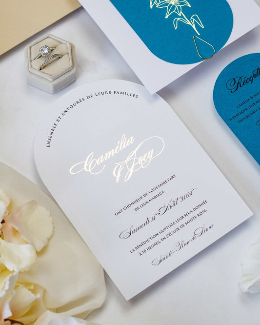 Eve - Faire - part - Sans enveloppe - Luxe Carterie Studio