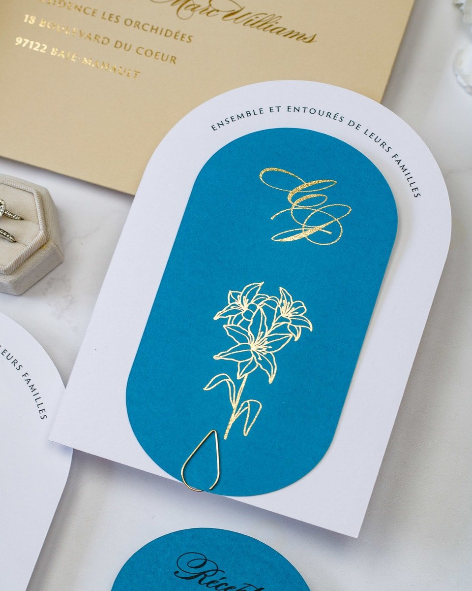 Eve - Faire - part - Sans enveloppe - Luxe Carterie Studio