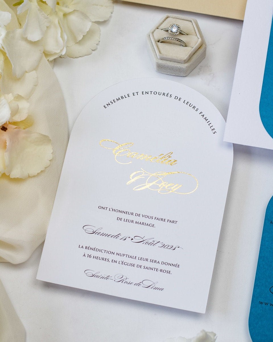 Eve - Faire - part - Sans enveloppe - Luxe Carterie Studio