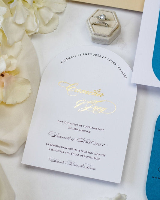 Eve - Echantillon - Faire - part - Luxe Carterie Studio