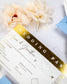 "Baya - Passeport" - Faire-part de mariage passeport, wedding destination, chic, original et romantique avec dorure or - Création Luxe Carterie Studio