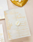 "Félicie" - Faire-part de mariage chic, élégant et romantique avec dorure or - Wedding stationery - Création Luxe Carterie Studio
