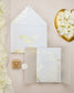 "Félicie" - Faire-part de mariage chic, élégant et romantique avec dorure or - Wedding stationery - Création Luxe Carterie Studio