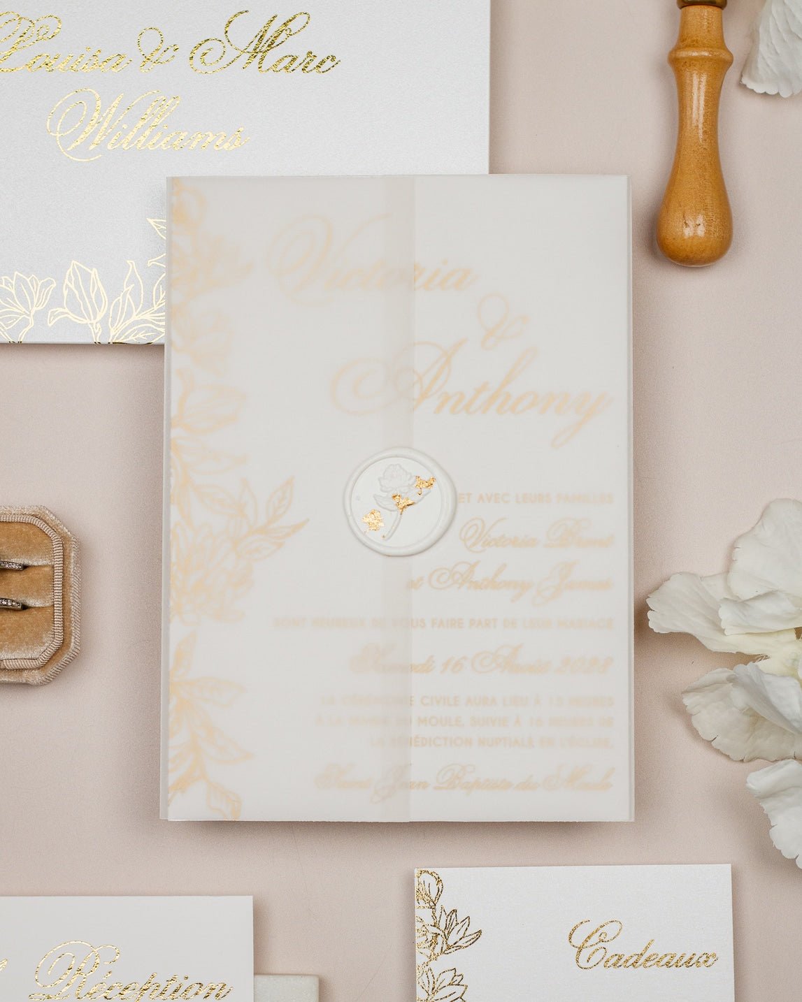 Félicie - Echantillon - Faire - part - Luxe Carterie Studio