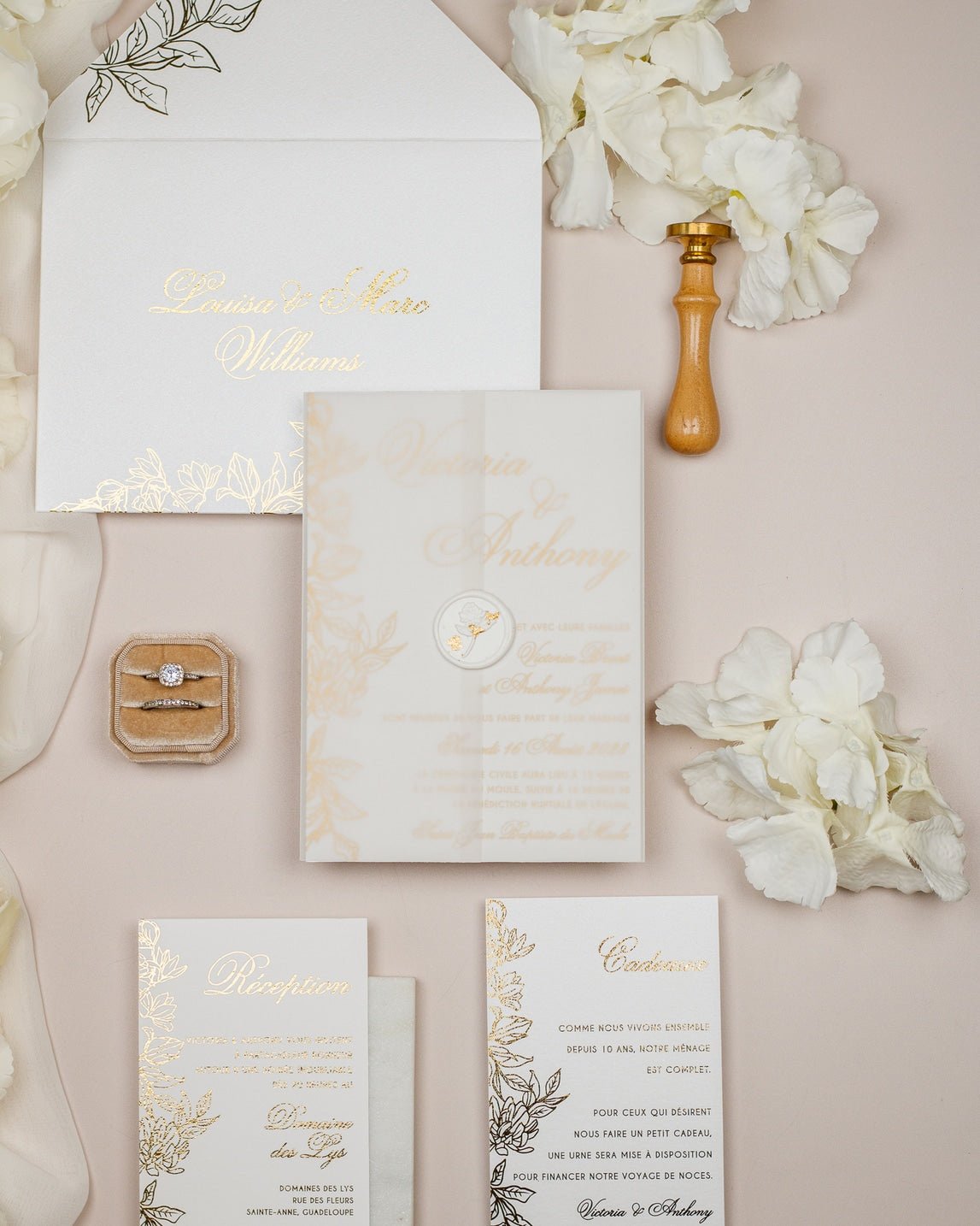 Félicie - Echantillon - Faire - part - Luxe Carterie Studio