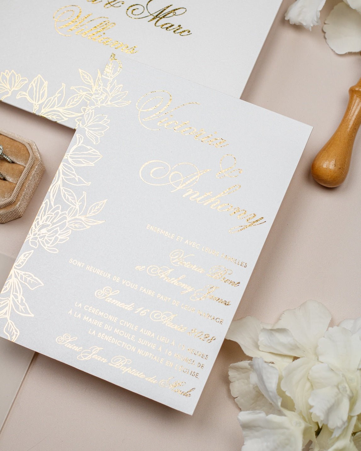 Félicie - Echantillon - Faire - part - Luxe Carterie Studio