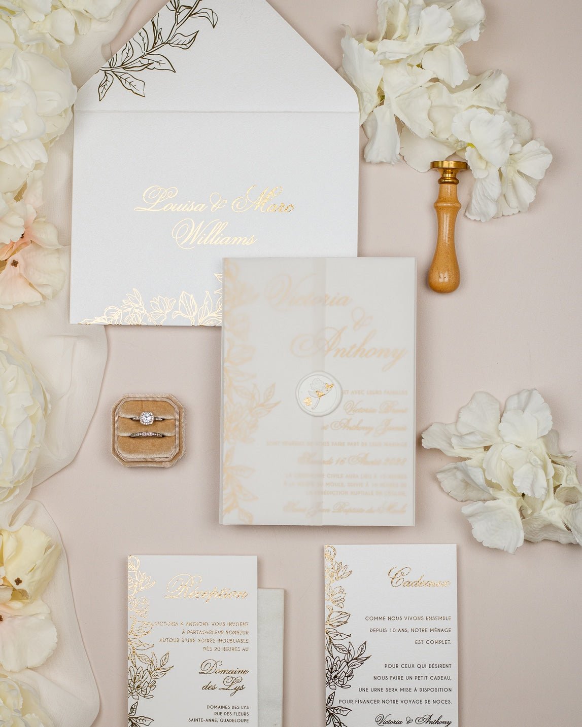 Félicie - Echantillon - Faire - part - Luxe Carterie Studio