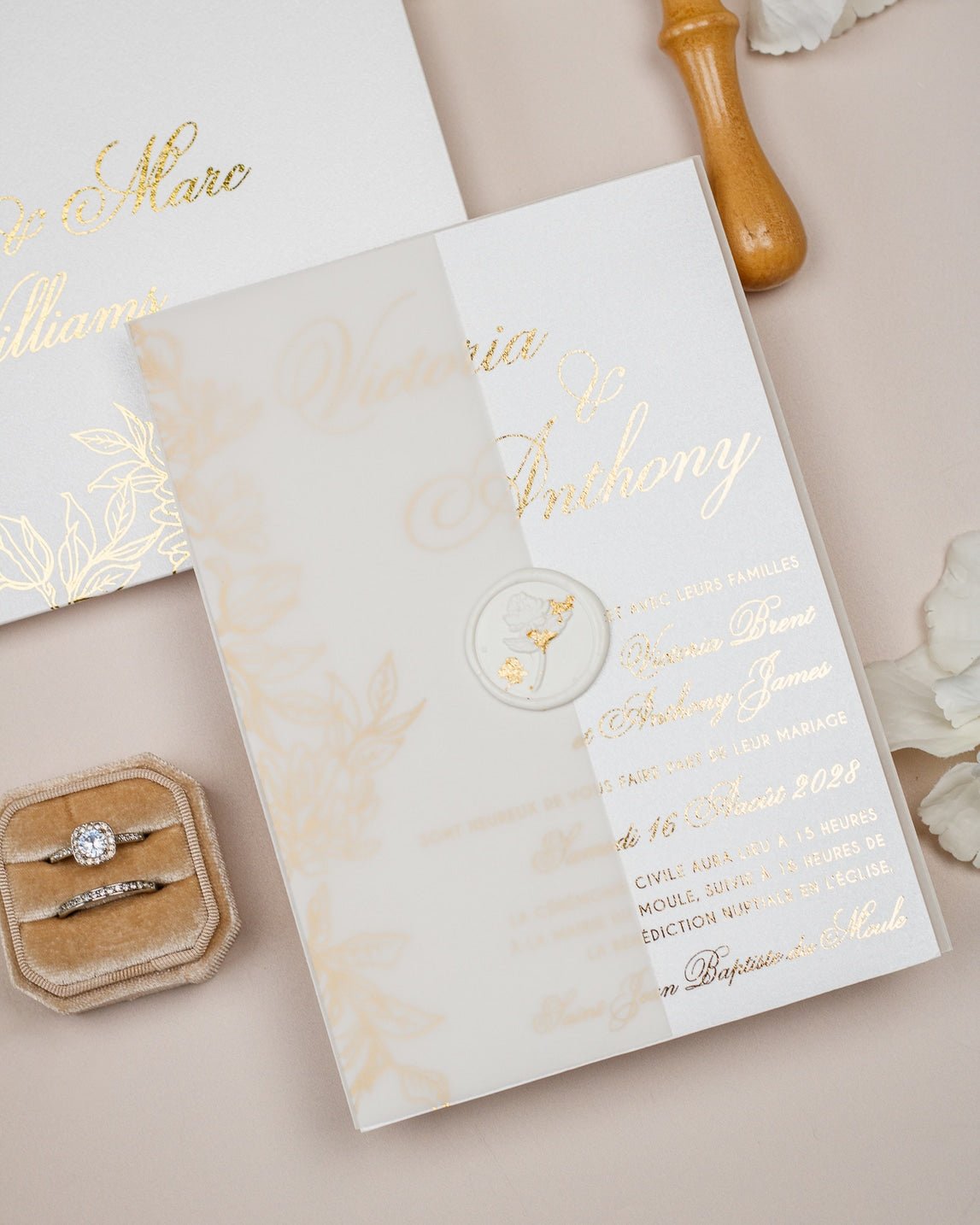 Félicie - Echantillon - Faire - part - Luxe Carterie Studio