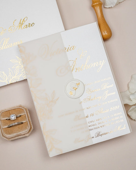 Félicie - Echantillon - Faire - part - Luxe Carterie Studio