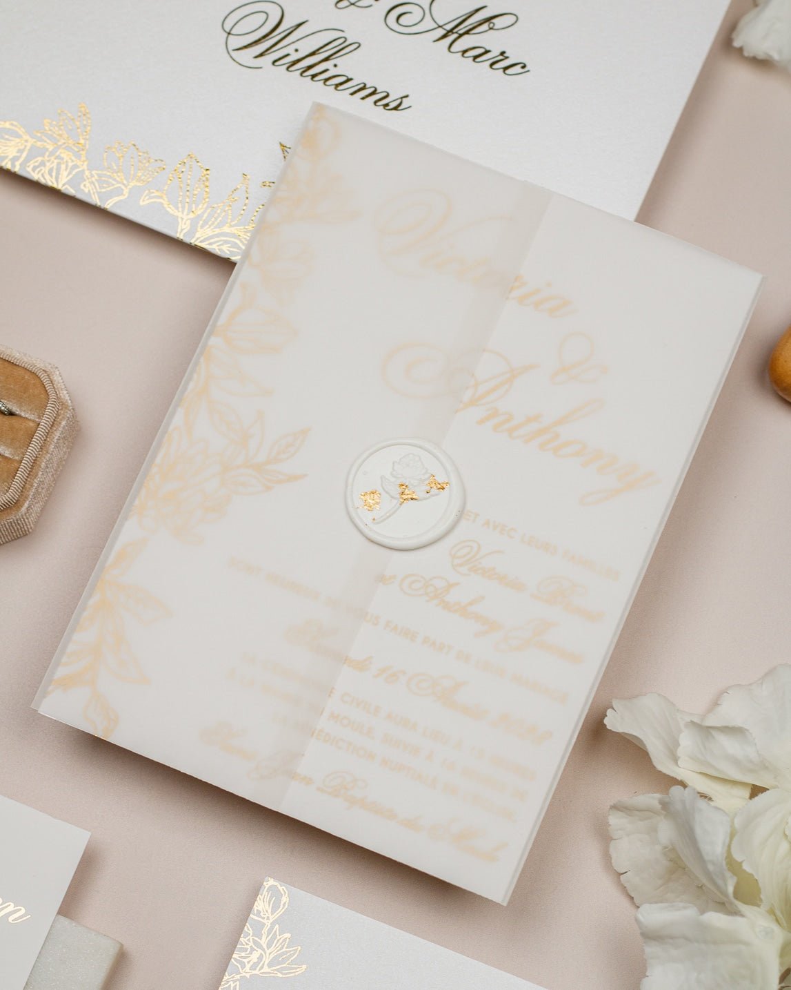 Félicie - Echantillon - Faire - part - Luxe Carterie Studio