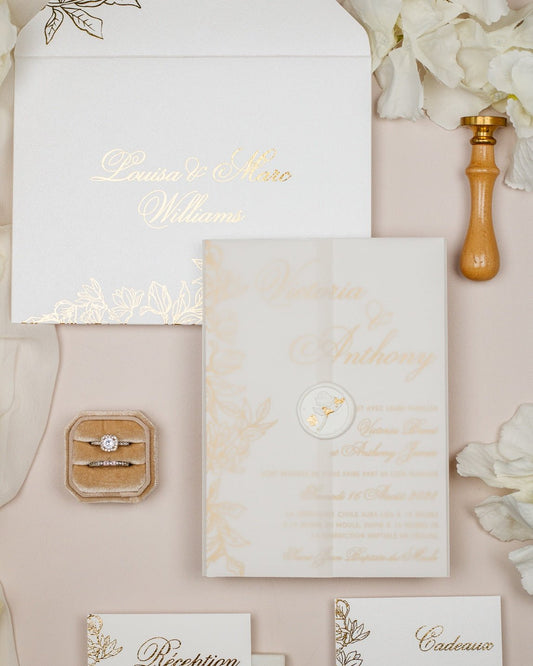 Félicie - Echantillon - Faire - part - Luxe Carterie Studio