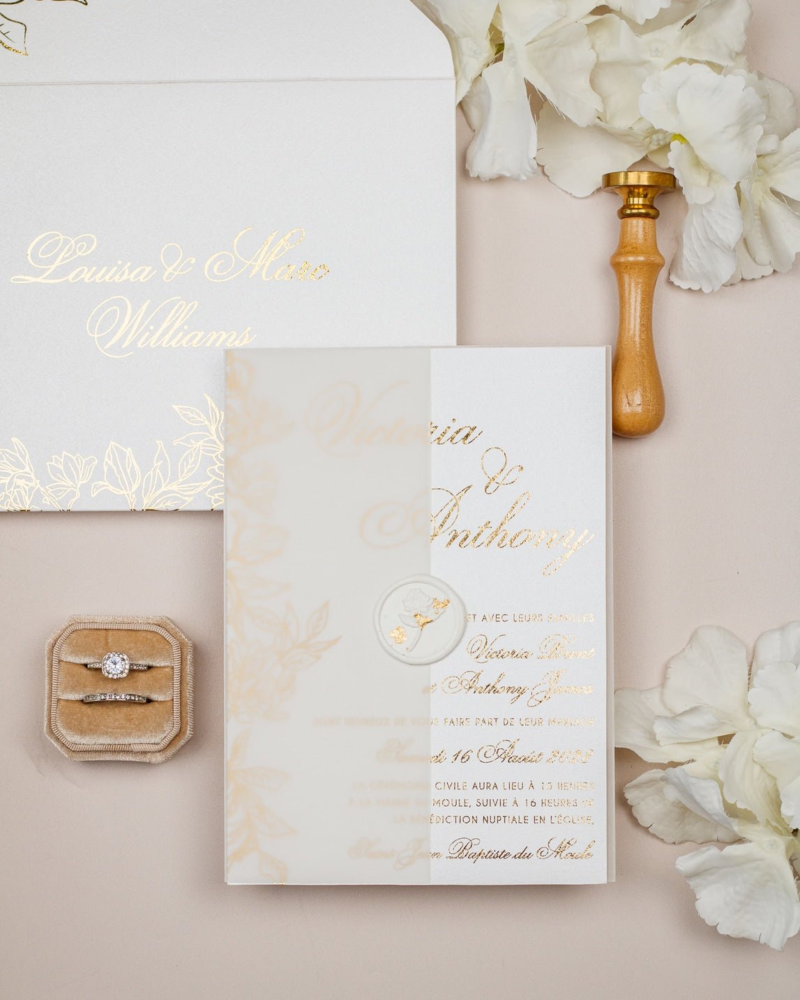 Félicie - Echantillon - Faire - part - Luxe Carterie Studio