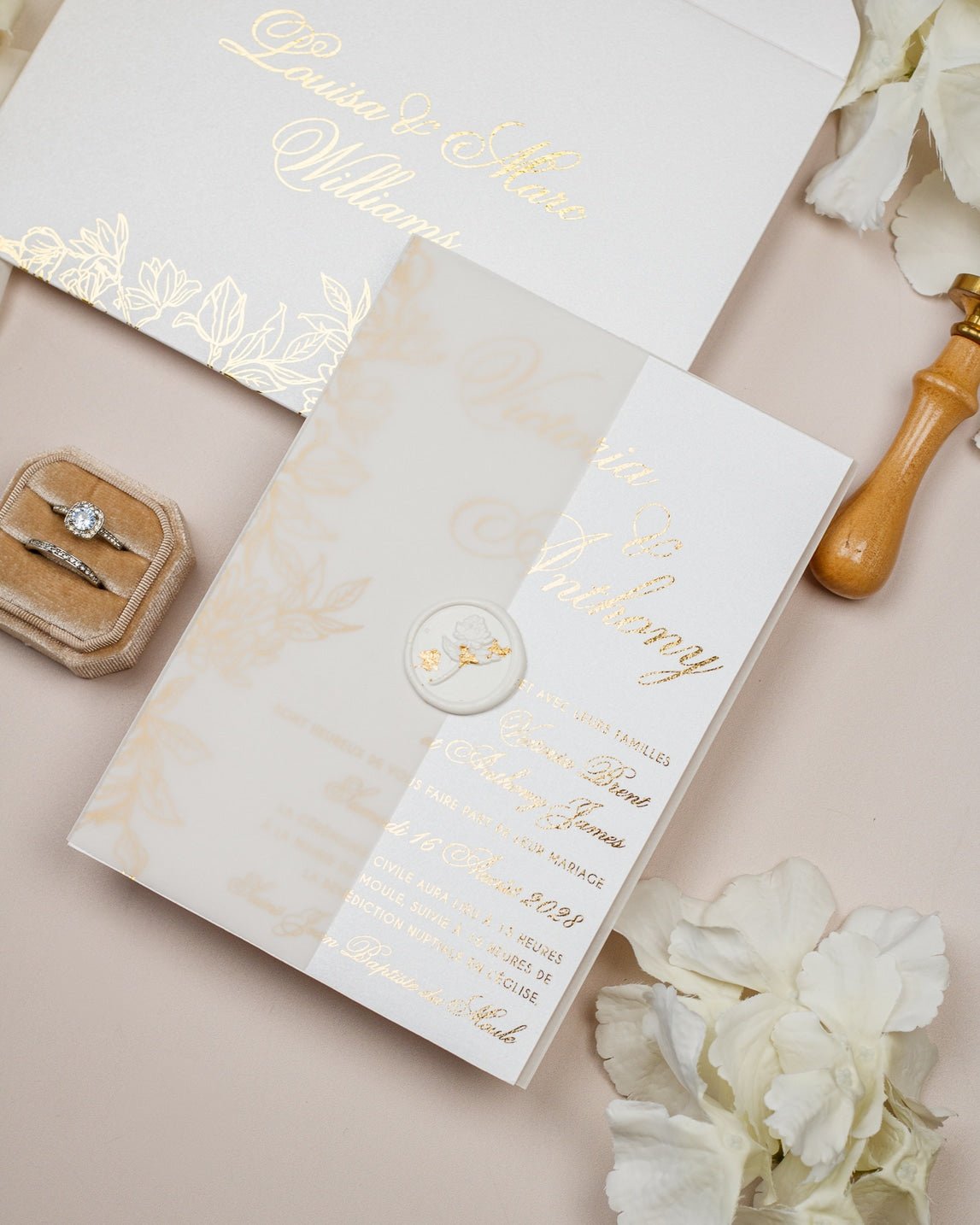 Félicie - Echantillon - Faire - part - Luxe Carterie Studio