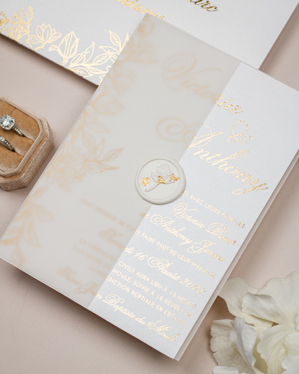 Félicie - Echantillon - Faire - part - Luxe Carterie Studio