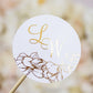 "Flora - Sticker" - Faire-part de mariage chic, élégant et romantique avec dorure or - Wedding stationery - Création Luxe Carterie Studio