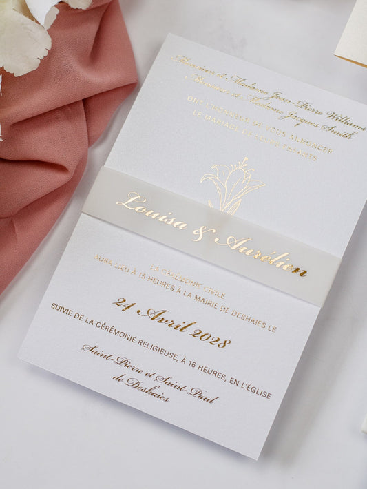 Frany - Echantillon - Faire - part - Luxe Carterie Studio