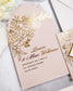 "Gabriella" - Faire-part de mariage chic, élégant et romantique avec dorure or - Wedding stationery - Création Luxe Carterie Studio