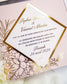 "Gabriella" - Faire-part de mariage chic, élégant et romantique avec dorure or - Wedding stationery - Création Luxe Carterie Studio