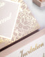 "Gabriella" - Faire-part de mariage chic, élégant et romantique avec dorure or - Wedding stationery - Création Luxe Carterie Studio