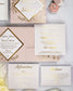 "Gabriella" - Faire-part de mariage chic, élégant et romantique avec dorure or - Wedding stationery - Création Luxe Carterie Studio