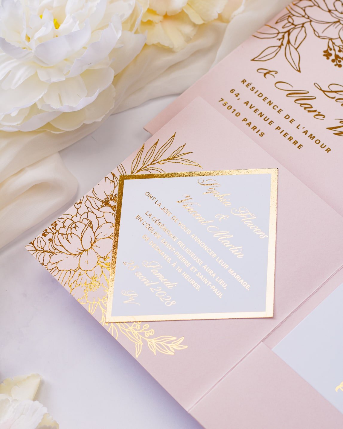 Gabriella - Echantillon - Faire - part - Luxe Carterie Studio