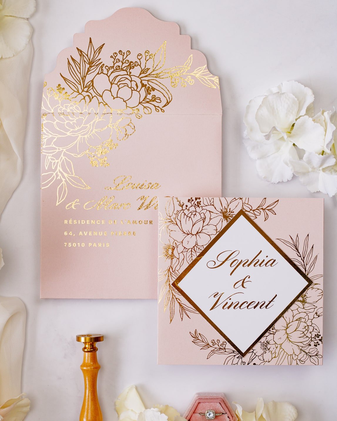 Gabriella - Echantillon - Faire - part - Luxe Carterie Studio
