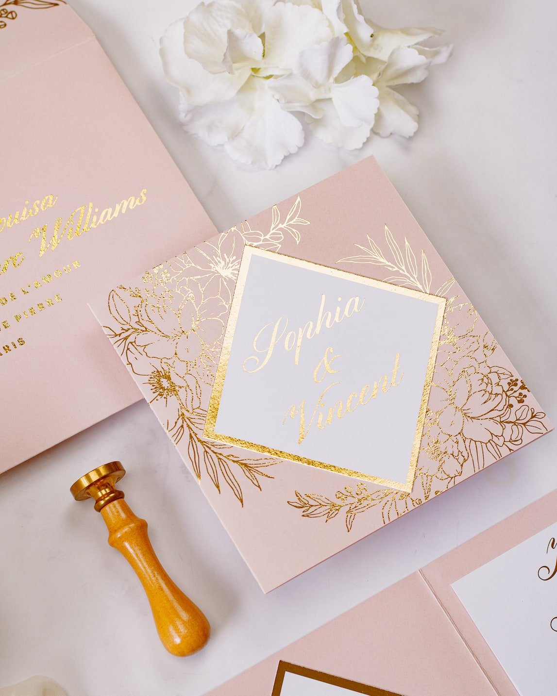 Gabriella - Echantillon - Faire - part - Luxe Carterie Studio