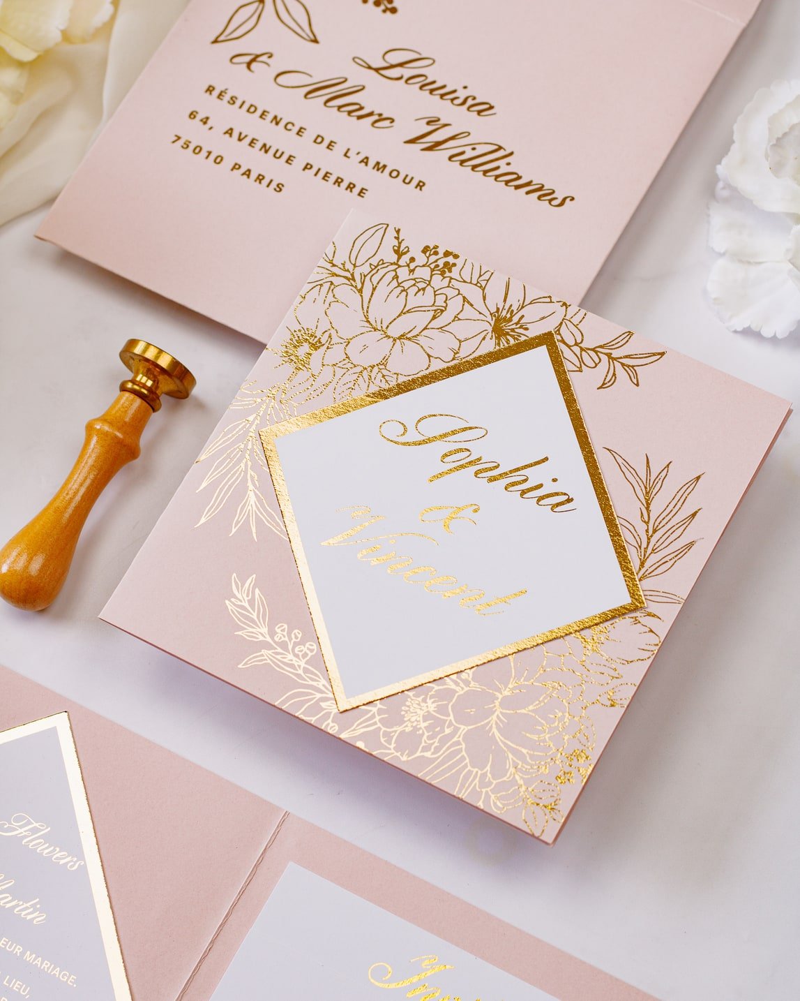 Gabriella - Echantillon - Faire - part - Luxe Carterie Studio