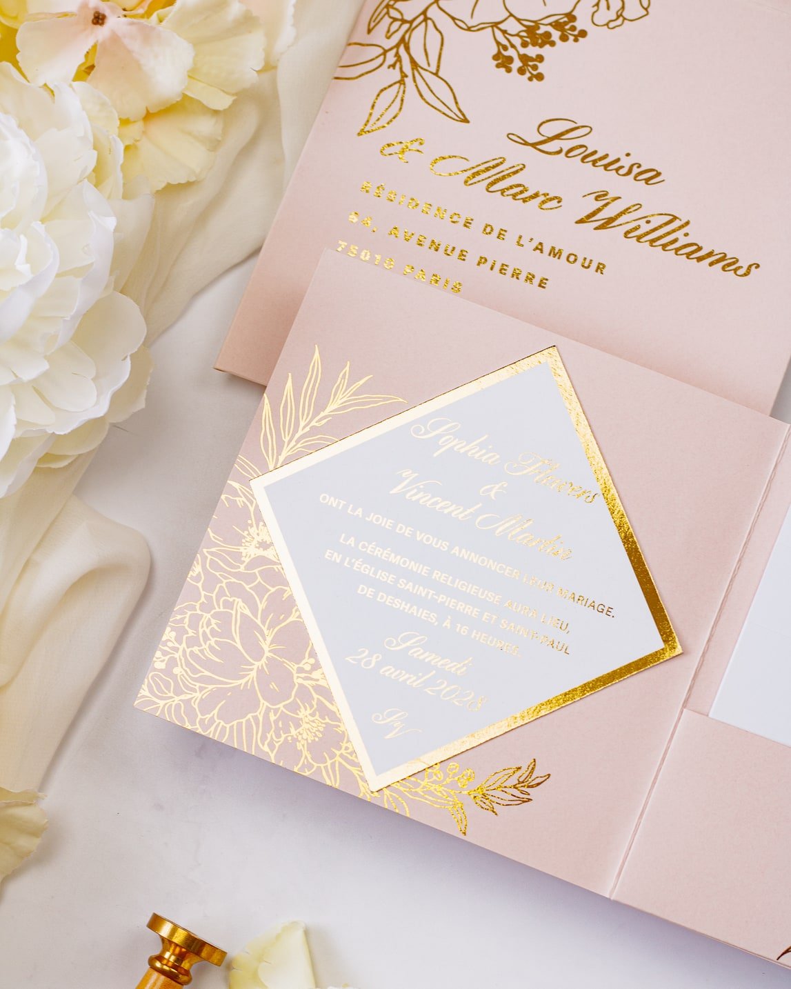 Gabriella - Echantillon - Faire - part - Luxe Carterie Studio