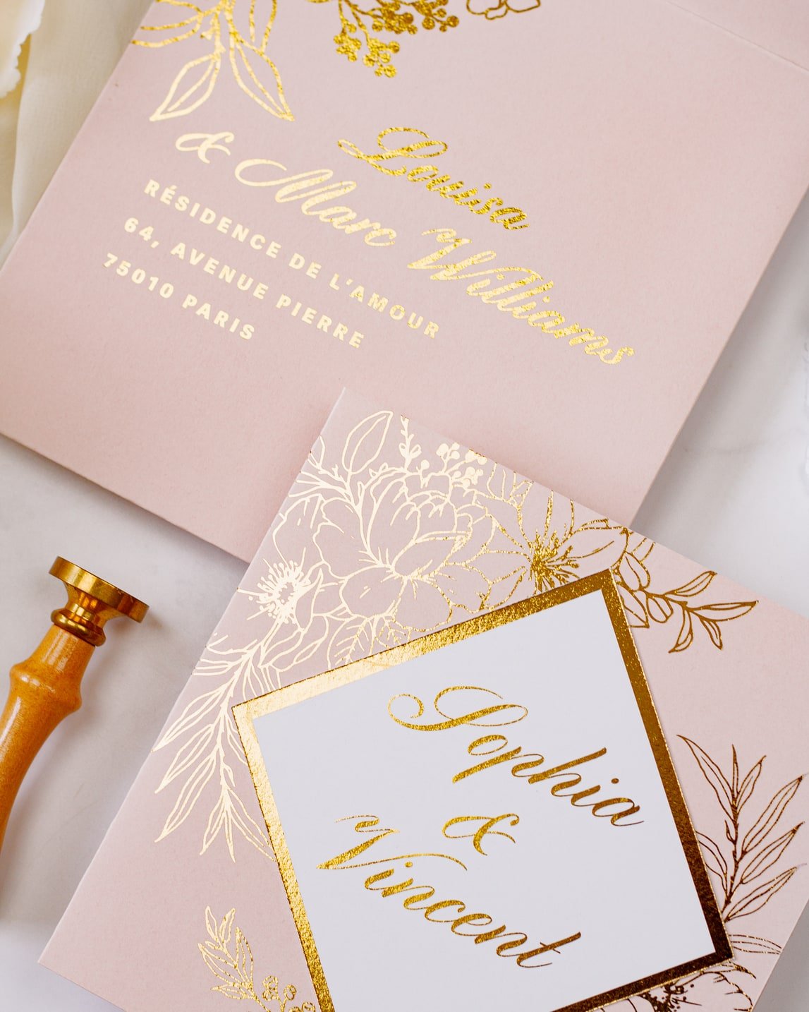 Gabriella - Echantillon - Faire - part - Luxe Carterie Studio