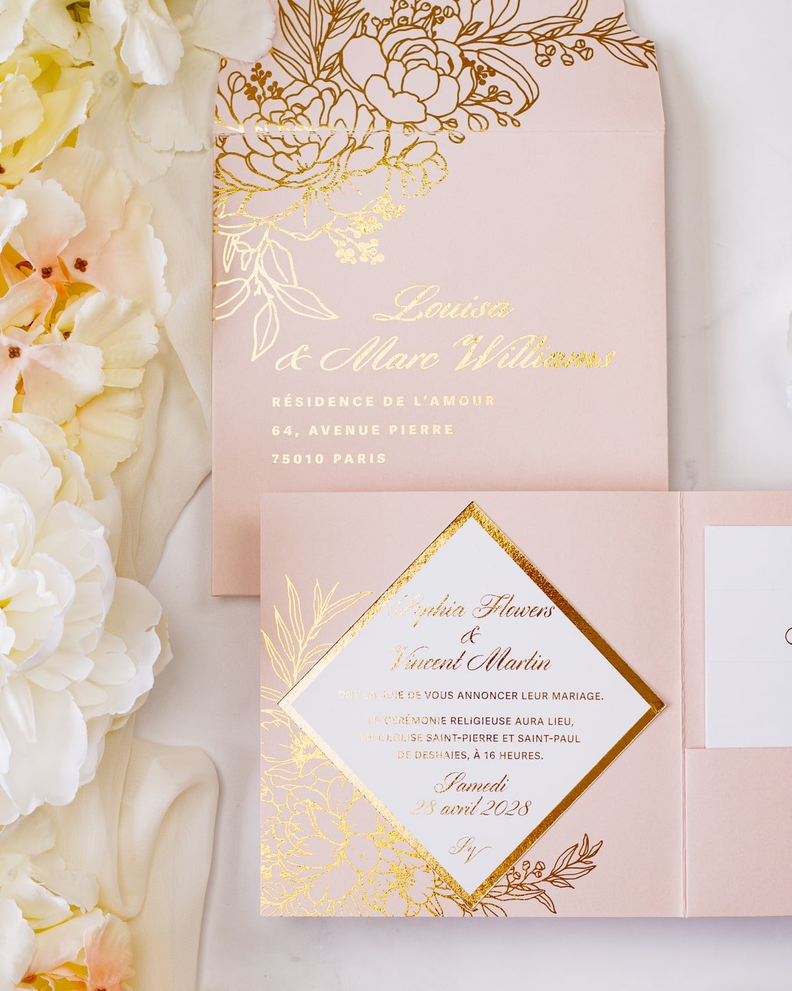 Gabriella - Echantillon - Faire - part - Luxe Carterie Studio