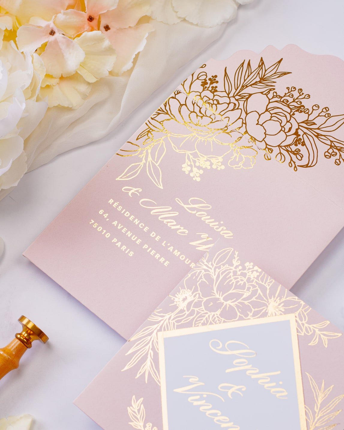 Gabriella - Echantillon - Faire - part - Luxe Carterie Studio