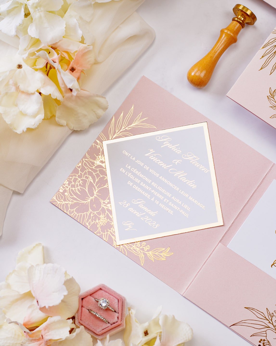 Gabriella - Echantillon - Faire - part - Luxe Carterie Studio