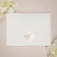 "Gina - Sticker" - Faire-part de mariage chic, élégant et romantique avec dorure or - Wedding stationery - Création Luxe Carterie Studio