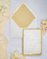 "Glamour" - Faire-part de mariage chic, élégant et romantique avec dorure or - Wedding stationery - Création Luxe Carterie Studio