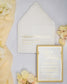 "Glamour" - Faire-part de mariage chic, élégant et romantique avec dorure or - Wedding stationery - Création Luxe Carterie Studio