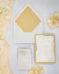"Glamour" - Faire-part de mariage chic, élégant et romantique avec dorure or - Wedding stationery - Création Luxe Carterie Studio