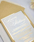 "Glamour" - Faire-part de mariage chic, élégant et romantique avec dorure or - Wedding stationery - Création Luxe Carterie Studio