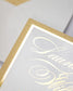 "Glamour" - Faire-part de mariage chic, élégant et romantique avec dorure or - Wedding stationery - Création Luxe Carterie Studio