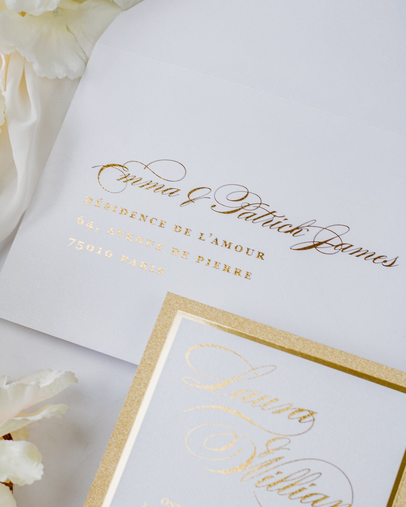 Glamour - Echantillon - Faire - part - Luxe Carterie Studio