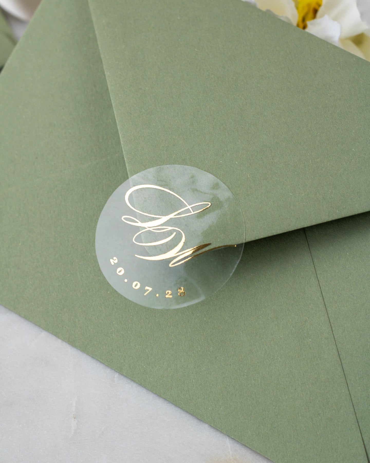 Glamour - Sticker (lot de 15) - Stickers étiquettes - 4 cm - Lot de 15 - Luxe Carterie Studio