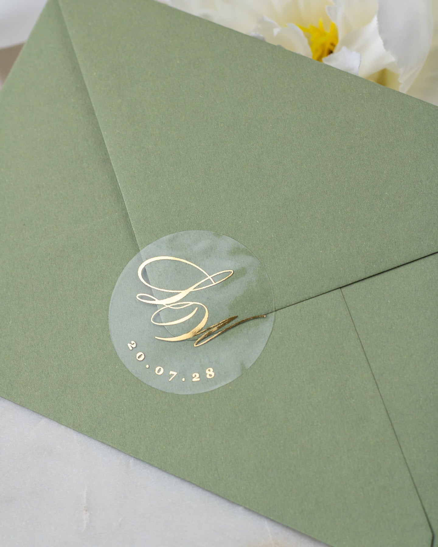 Glamour - Sticker (lot de 15) - Stickers étiquettes - 4 cm - Lot de 15 - Luxe Carterie Studio