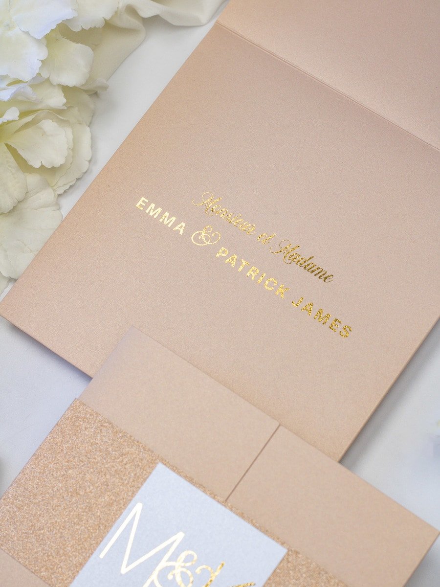 Glitter - Faire - part - Faire - part seul - Sans enveloppe - Luxe Carterie Studio
