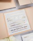 "Glitter" - Faire-part de mariage chic, élégant et romantique avec dorure or - Wedding stationery - Création Luxe Carterie Studio