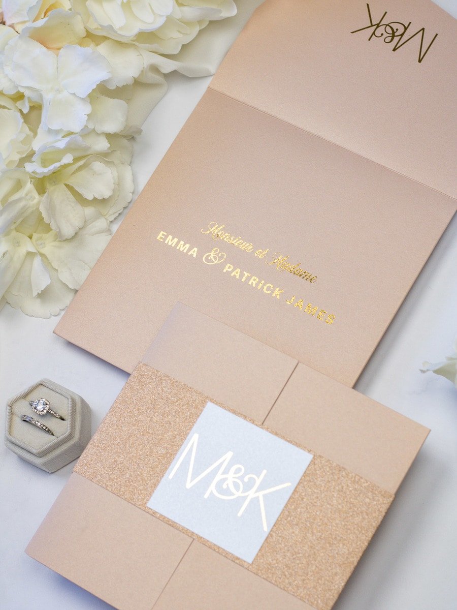 Glitter - Faire - part - Faire - part seul - Sans enveloppe - Luxe Carterie Studio