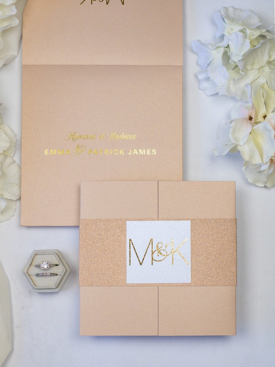 Glitter - Echantillon - Faire - part - Luxe Carterie Studio
