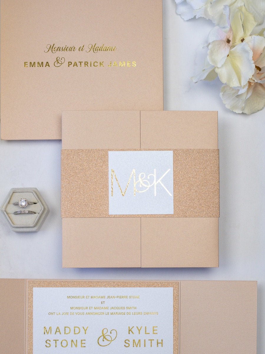 Glitter - Echantillon - Faire - part - Luxe Carterie Studio