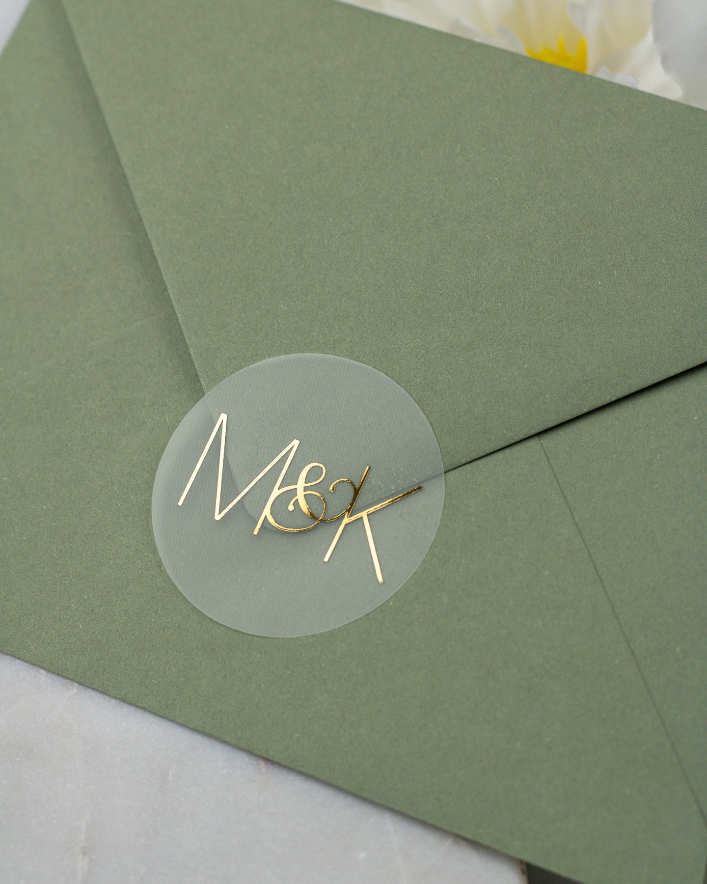 Glitter - Sticker (lot de 15) - Stickers étiquettes - 4 cm - Lot de 15 - Luxe Carterie Studio