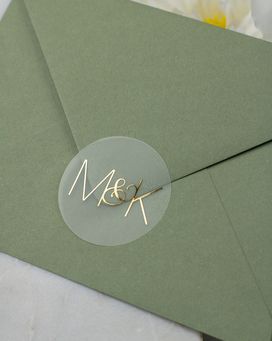 Glitter - Sticker (lot de 15) - Stickers étiquettes - 4 cm - Lot de 15 - Luxe Carterie Studio